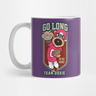 Cute Funny Doxie Dachshund Dog Football Player Mug